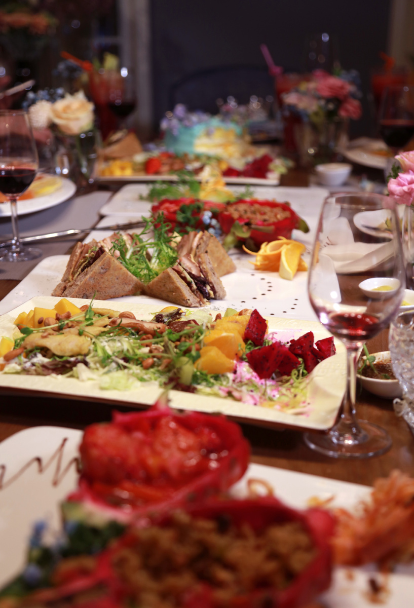 花园餐厅生日派对餐品拍摄