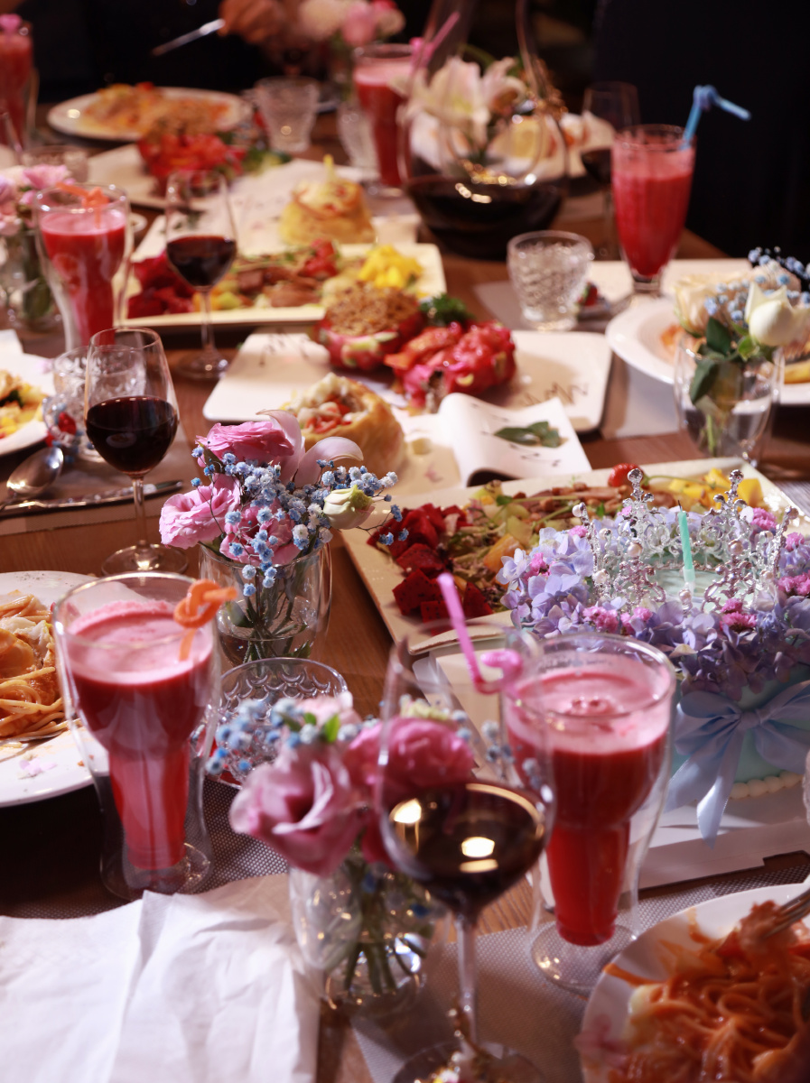 花园餐厅生日派对餐品拍摄