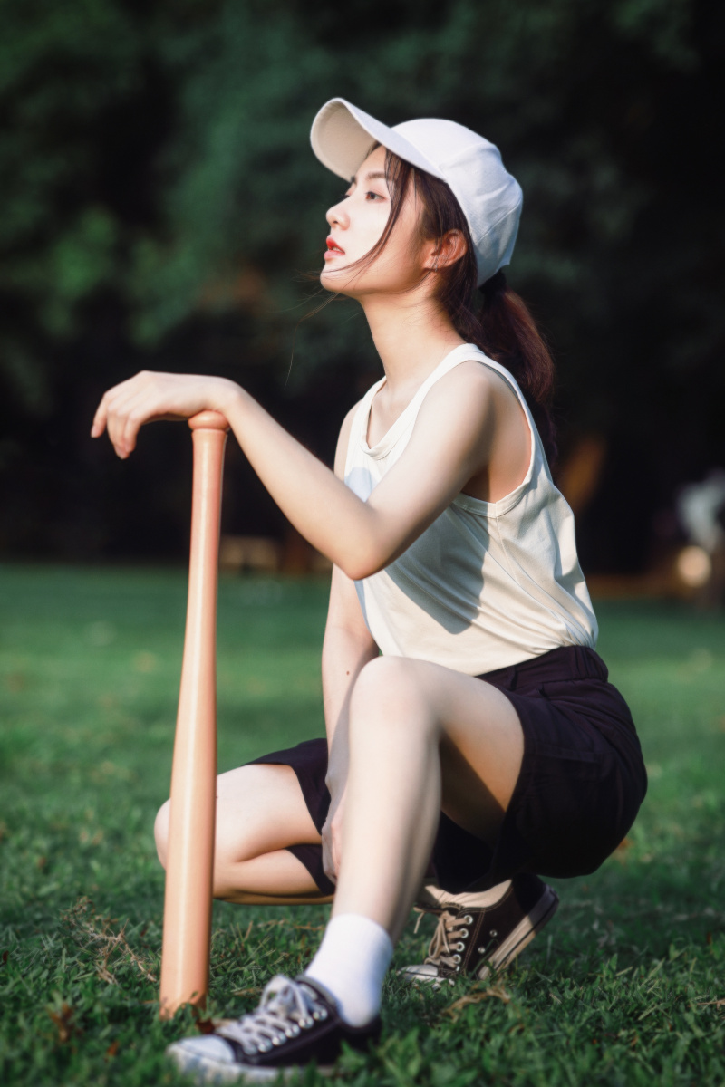 夏日的棒球女孩