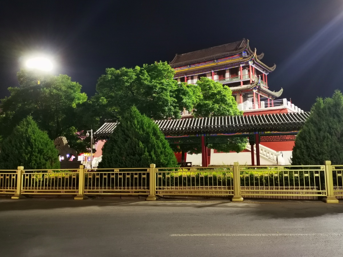 银川南门广场夜景