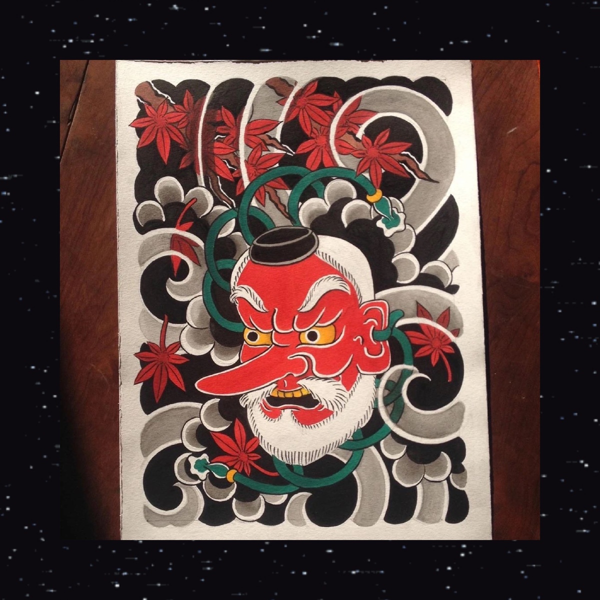 老传统般若樱花鲤鱼