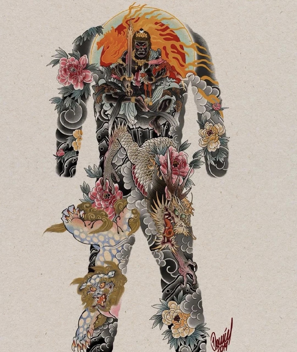 流行满背素材 - 文身师 - 图虫