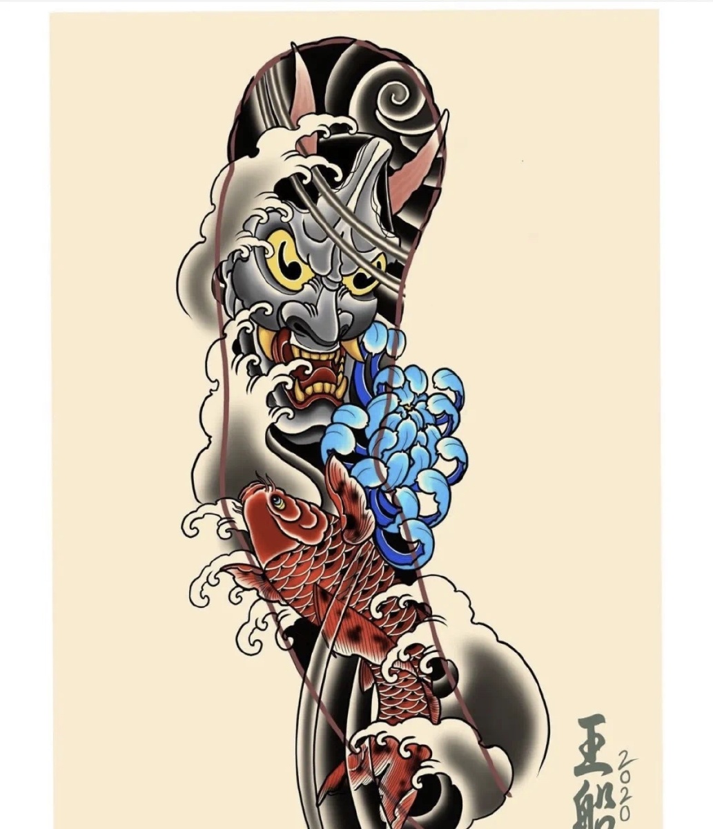 满背花臂你会选择什么