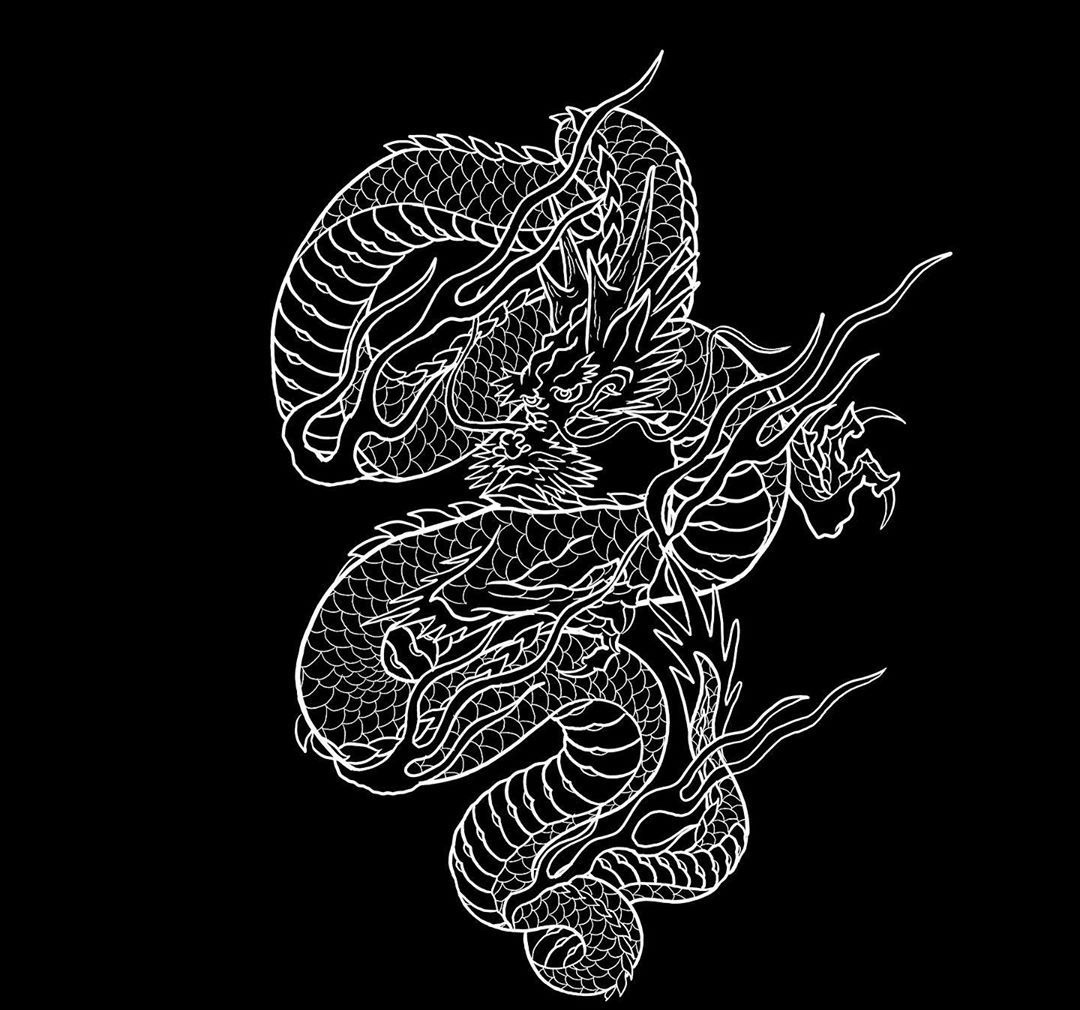 线条龙适合红色线条