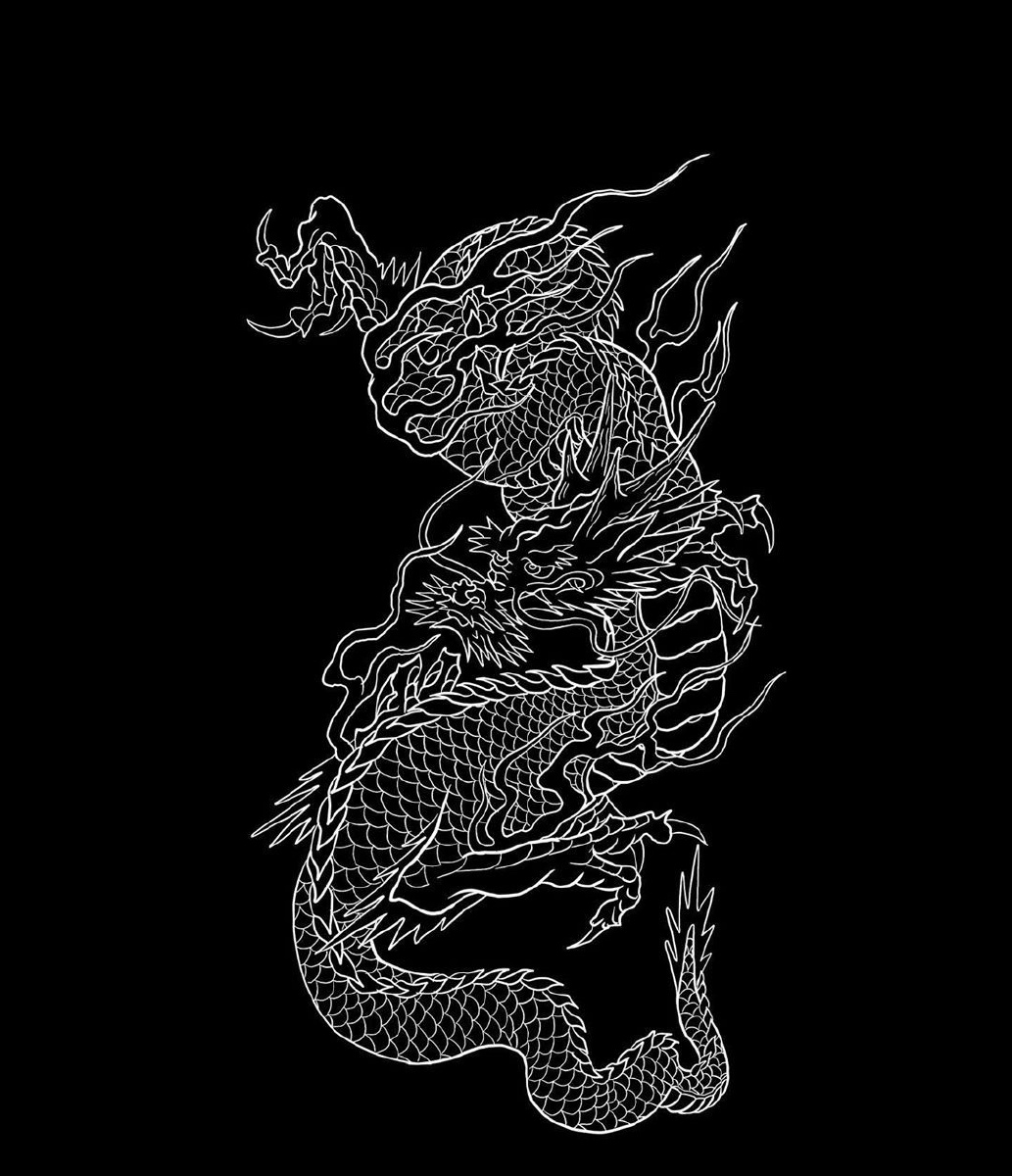 线条龙适合红色线条