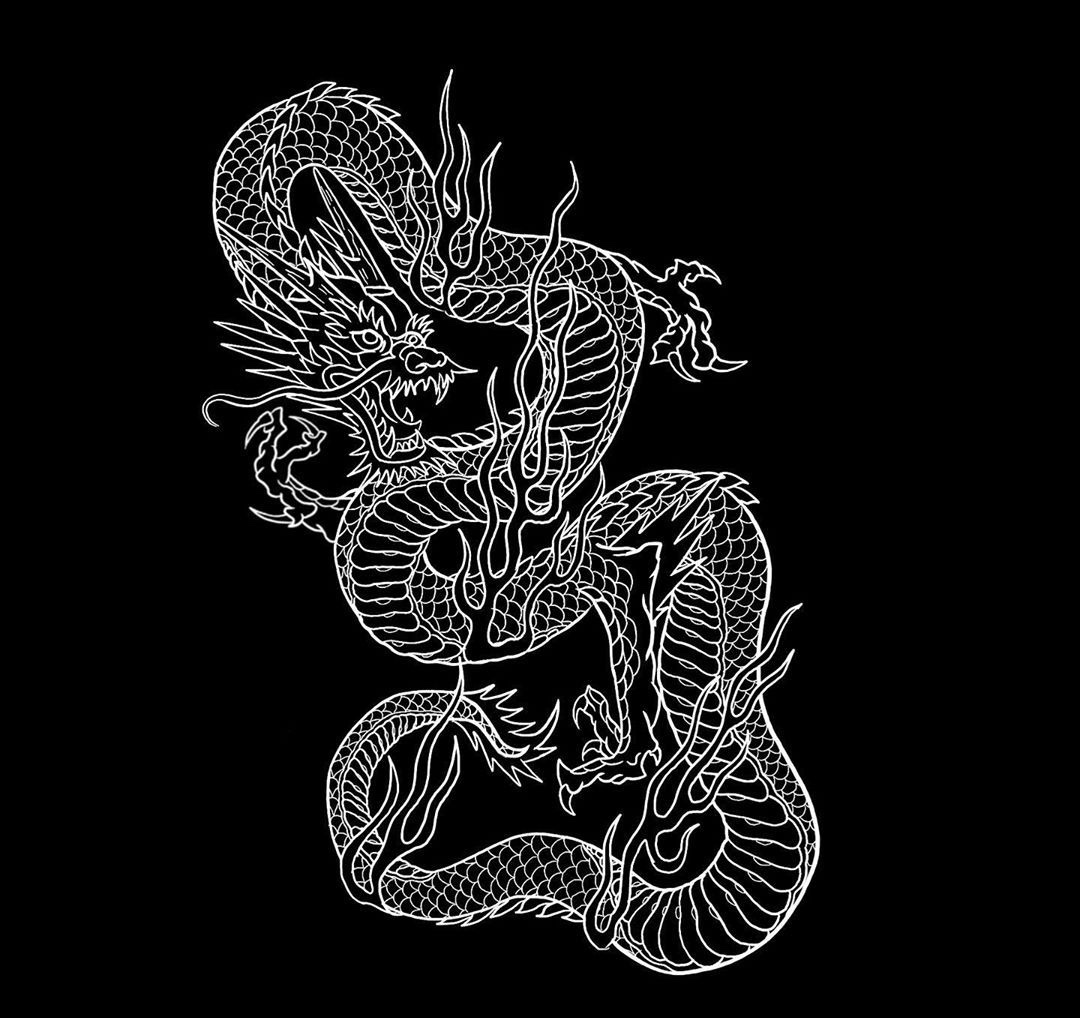 线条龙适合红色线条