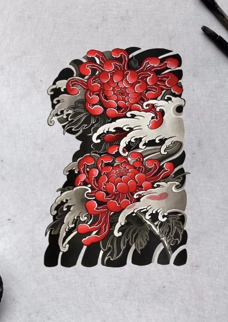 老传统花臂半胛