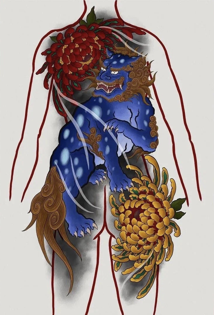 日式老传统满背