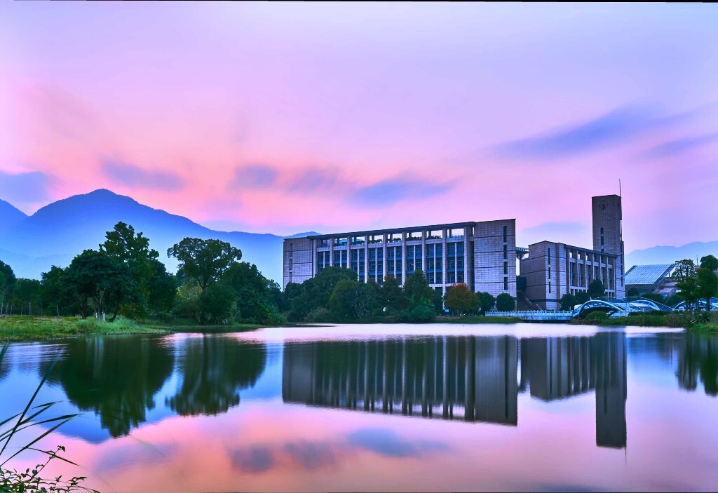 福州大学图书馆 一亿像素 - 夜景, 长曝光, 堆栈