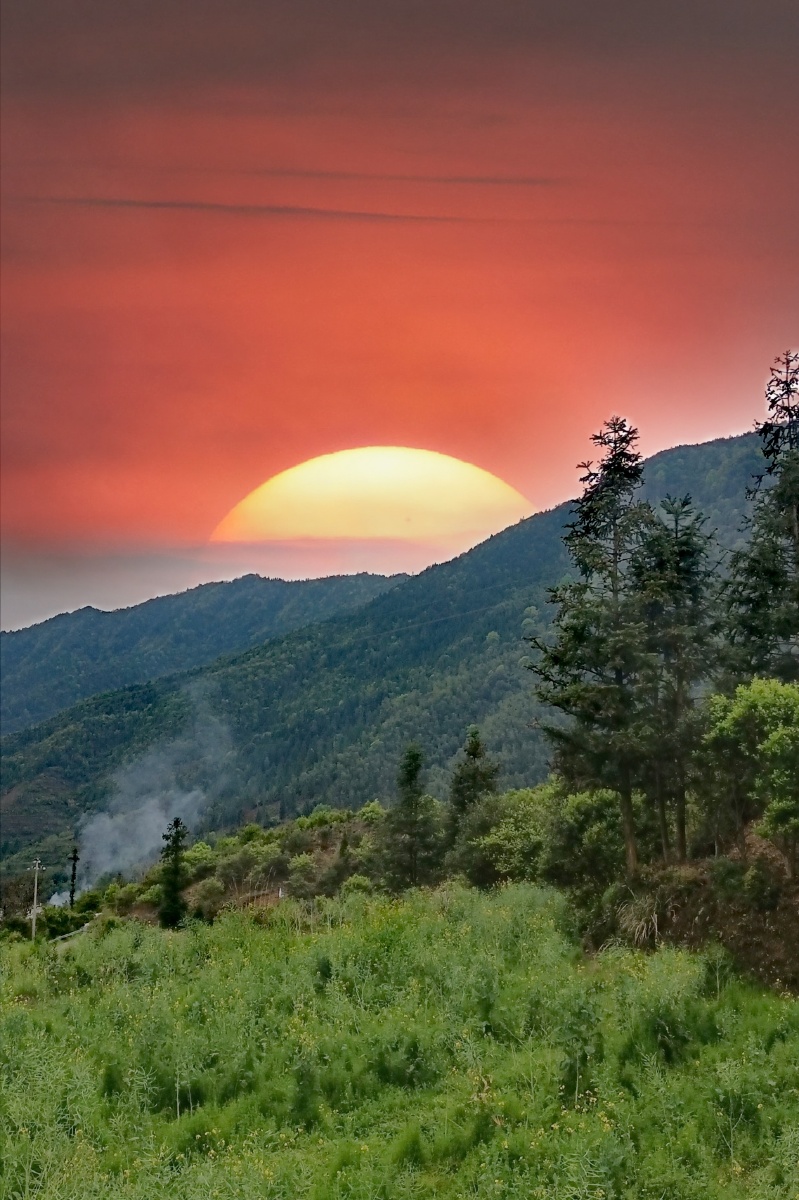 太阳就要下山了