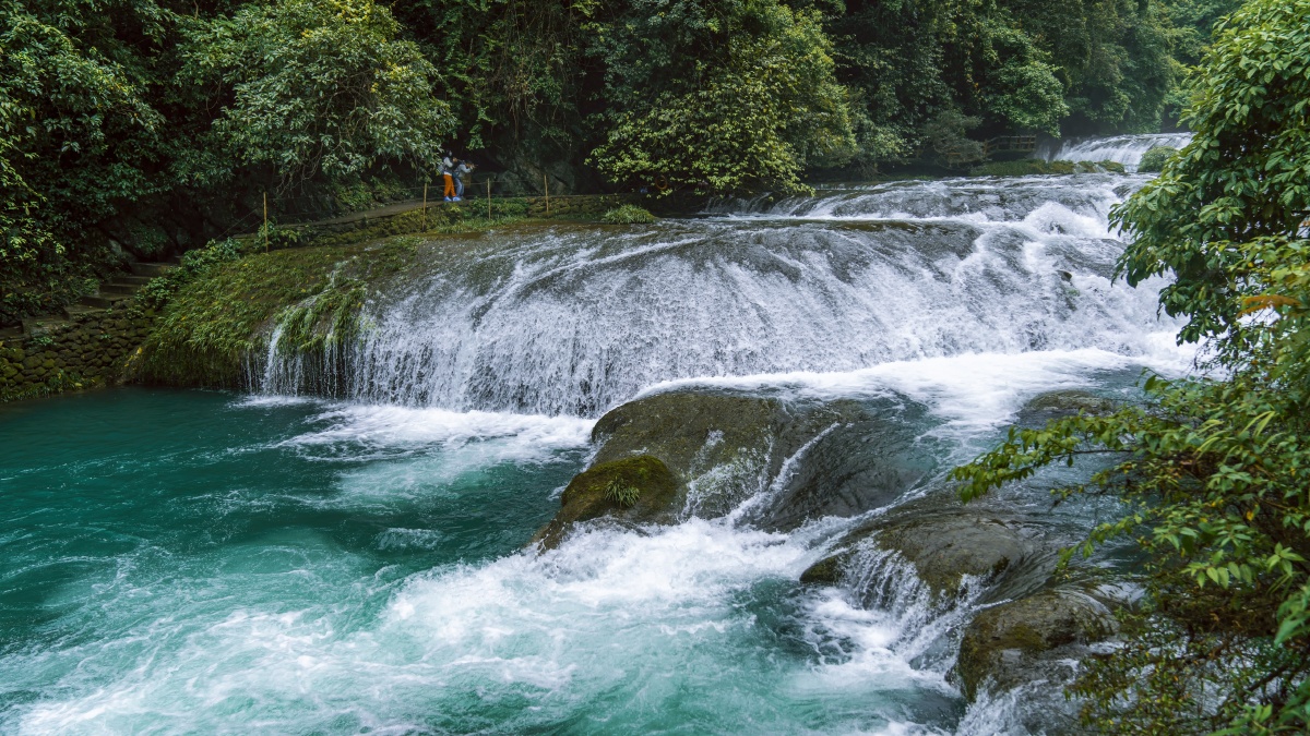水景秀八叠瀑