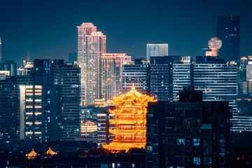 武汉黄鹤楼夜景
