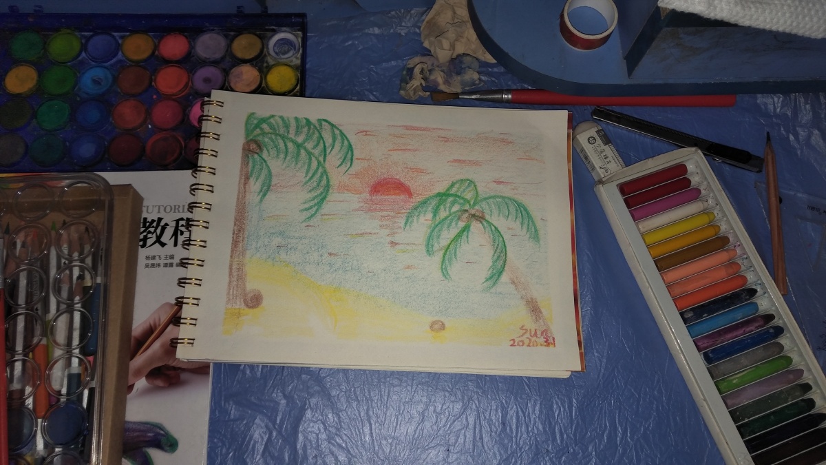 蜡笔画——sky桃子の汽水儿关注