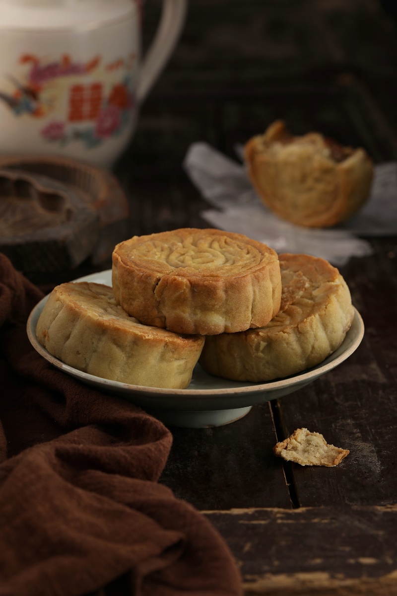 up rising#美食摄影 / 琼式酥皮月饼 - up_rising美食摄影