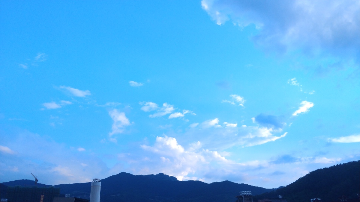 傍晚的天空
