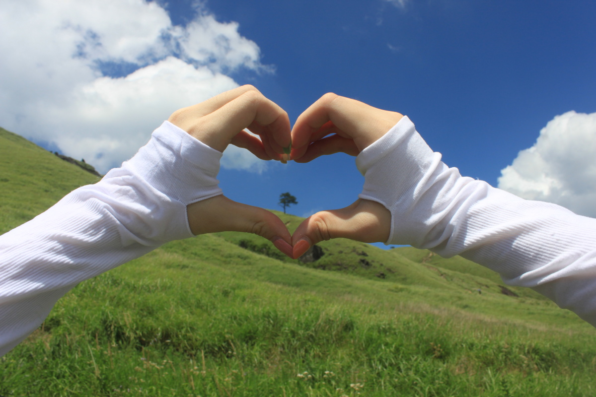 爬到山顶的豁然开朗这是大自然的治愈力量