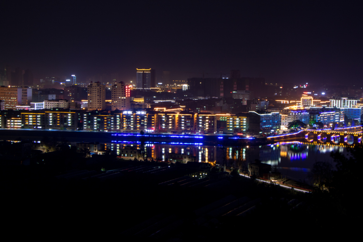 会昌县城夜景