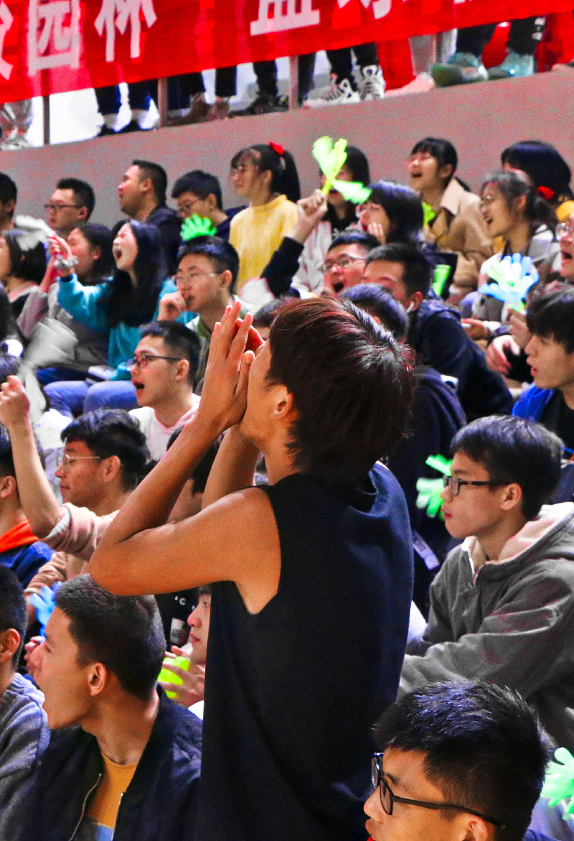 篮球场观众席群像