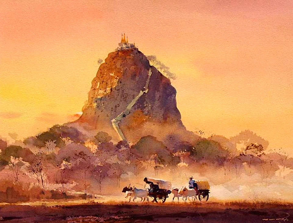 艺术大师画作里的构图感受光影与意境的美妙