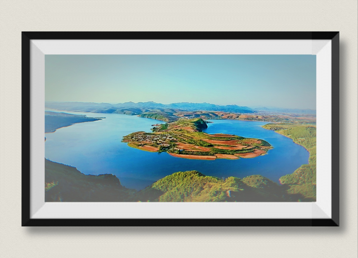 瓦房店大坪山东风水库灵芝岛