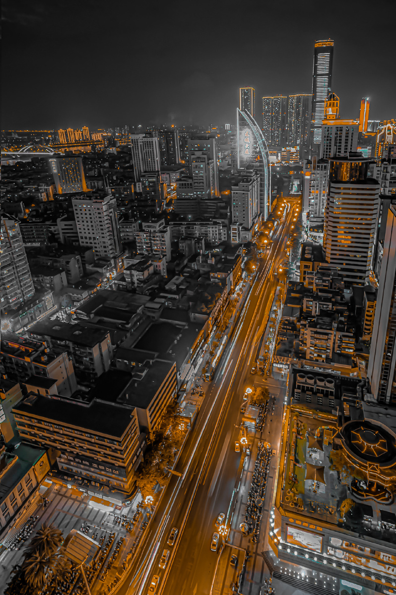 黑金城市风调色