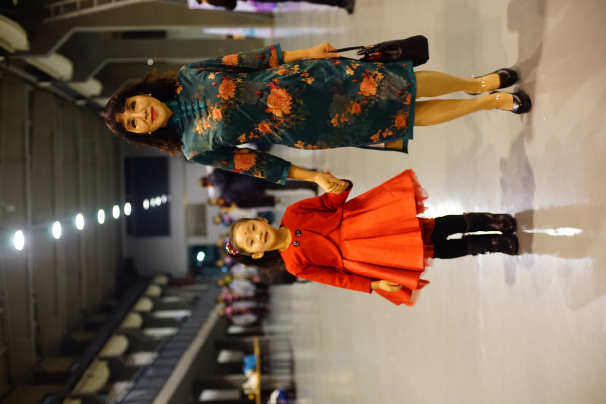 中老年模特比赛彩排