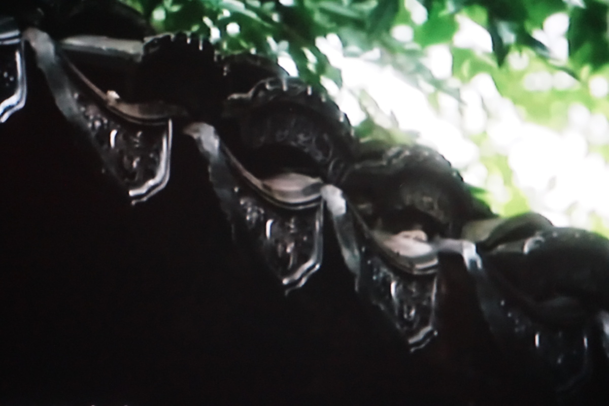 古韵建筑屋檐瓦京城滴水之恩