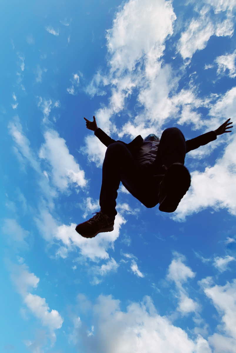 手机拍一组好玩的照片飞起来吧