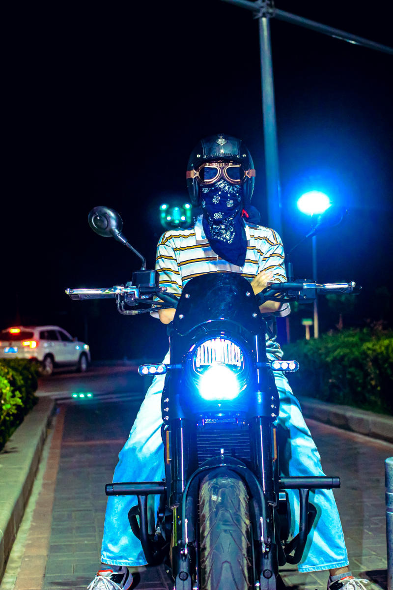 机车党帅气街拍