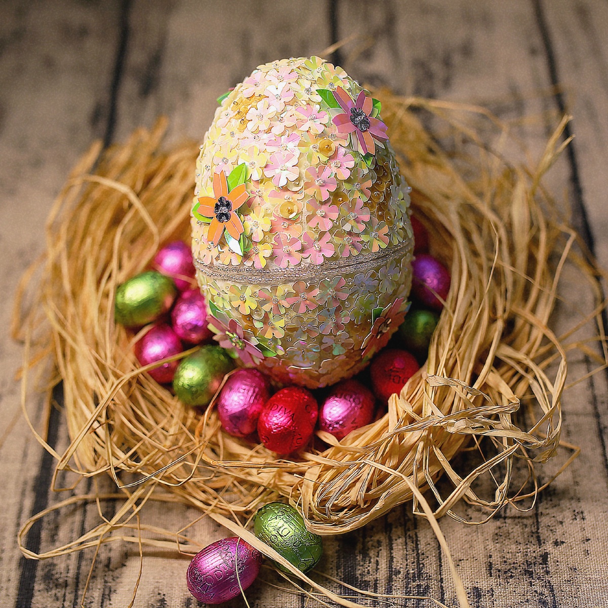 复活节的巧克力蛋