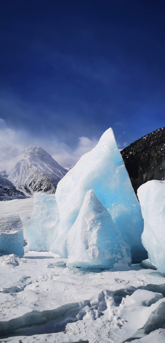 想了很久的蓝冰西藏来古冰川