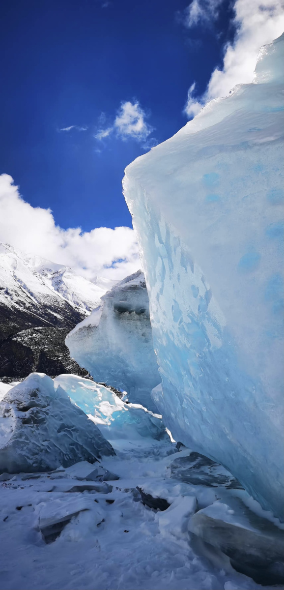 想了很久的蓝冰西藏来古冰川