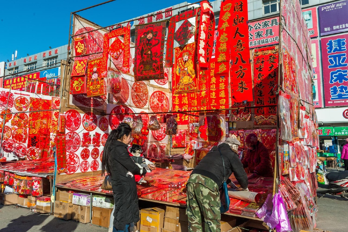 春联市场生意红火