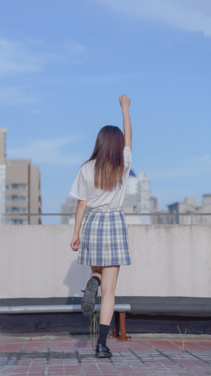 天台jk少女写真