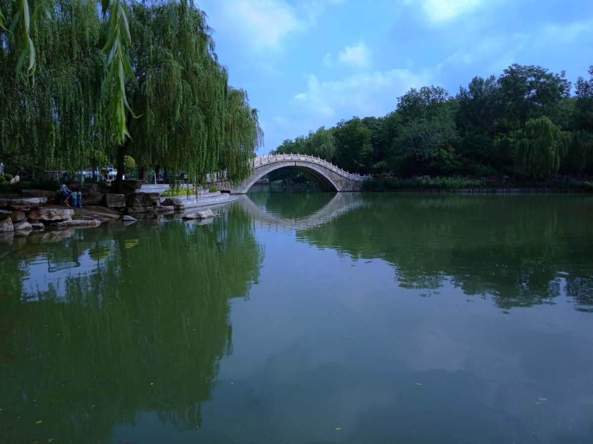 石家庄裕西公园美景如画手机随拍