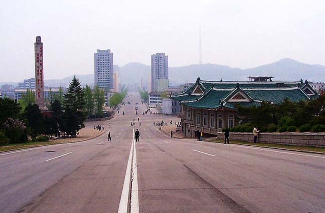 朝鲜开城工业地区风光