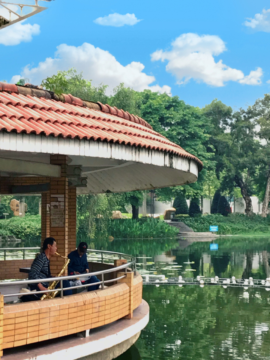 广州东湖公园心无旁骛静谧自怡