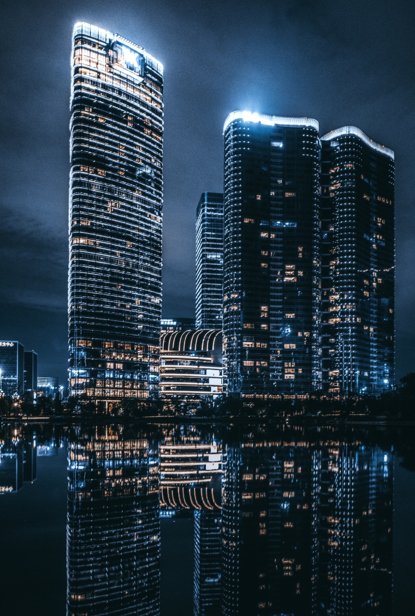 天府国际金融中心夜景