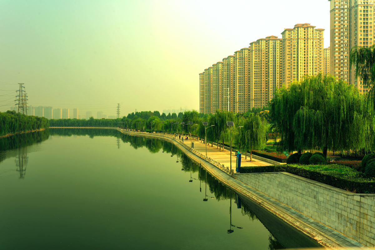 须水河滨河公园组拍