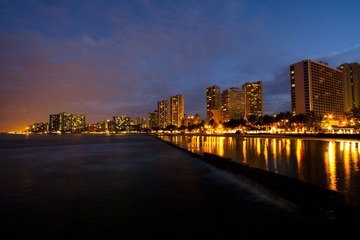 Waikiki海滩的黎明