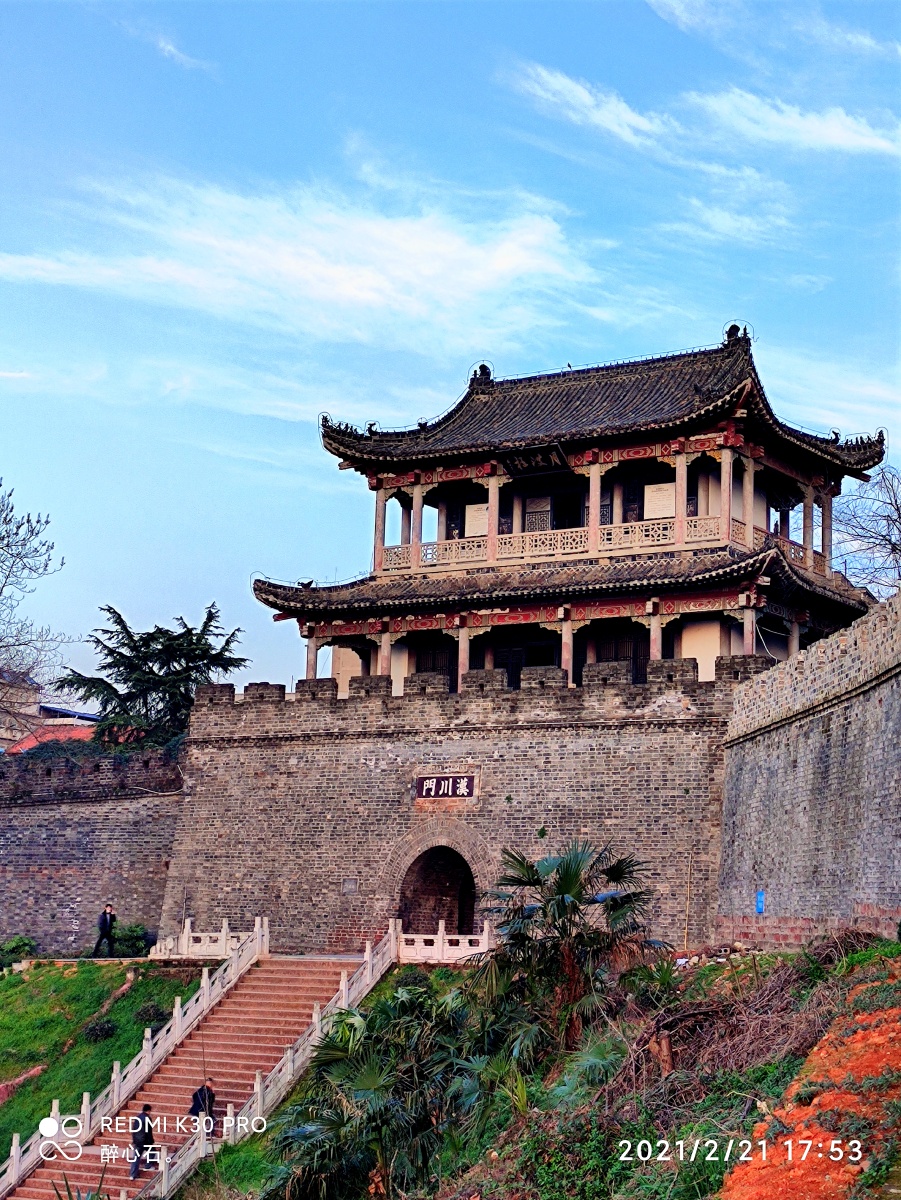 黄州古城汉川门月波楼