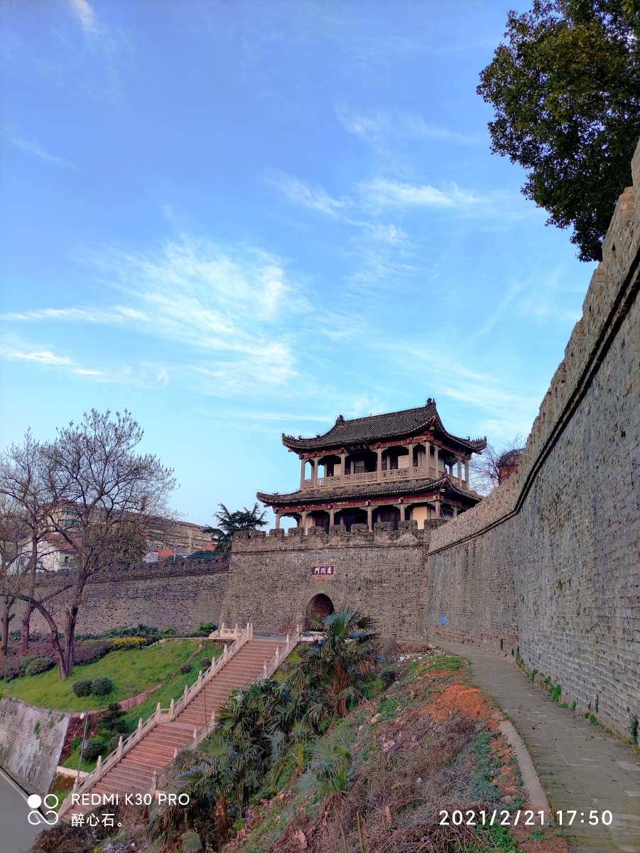 黄州古城汉川门月波楼