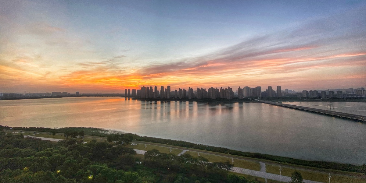 苏州东太湖又是一个美丽的日出