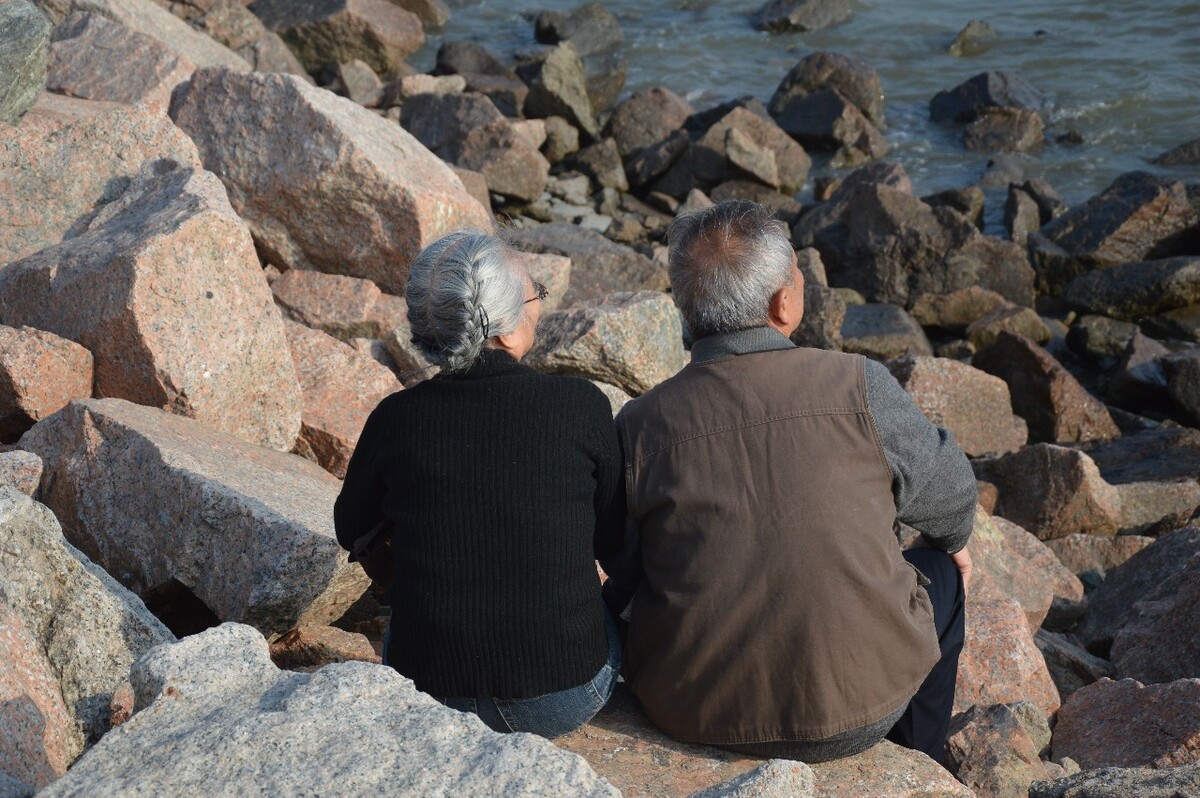 一对坐遥望。<br />
海燕孤往。<br />
何时青丝覆银霜？<br />
休说那海枯石烂，地久天长。