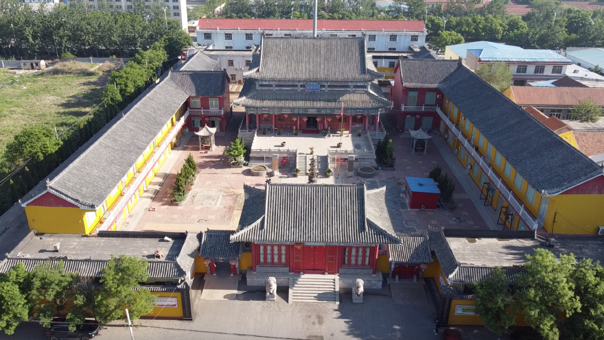航拍滨州天王寺