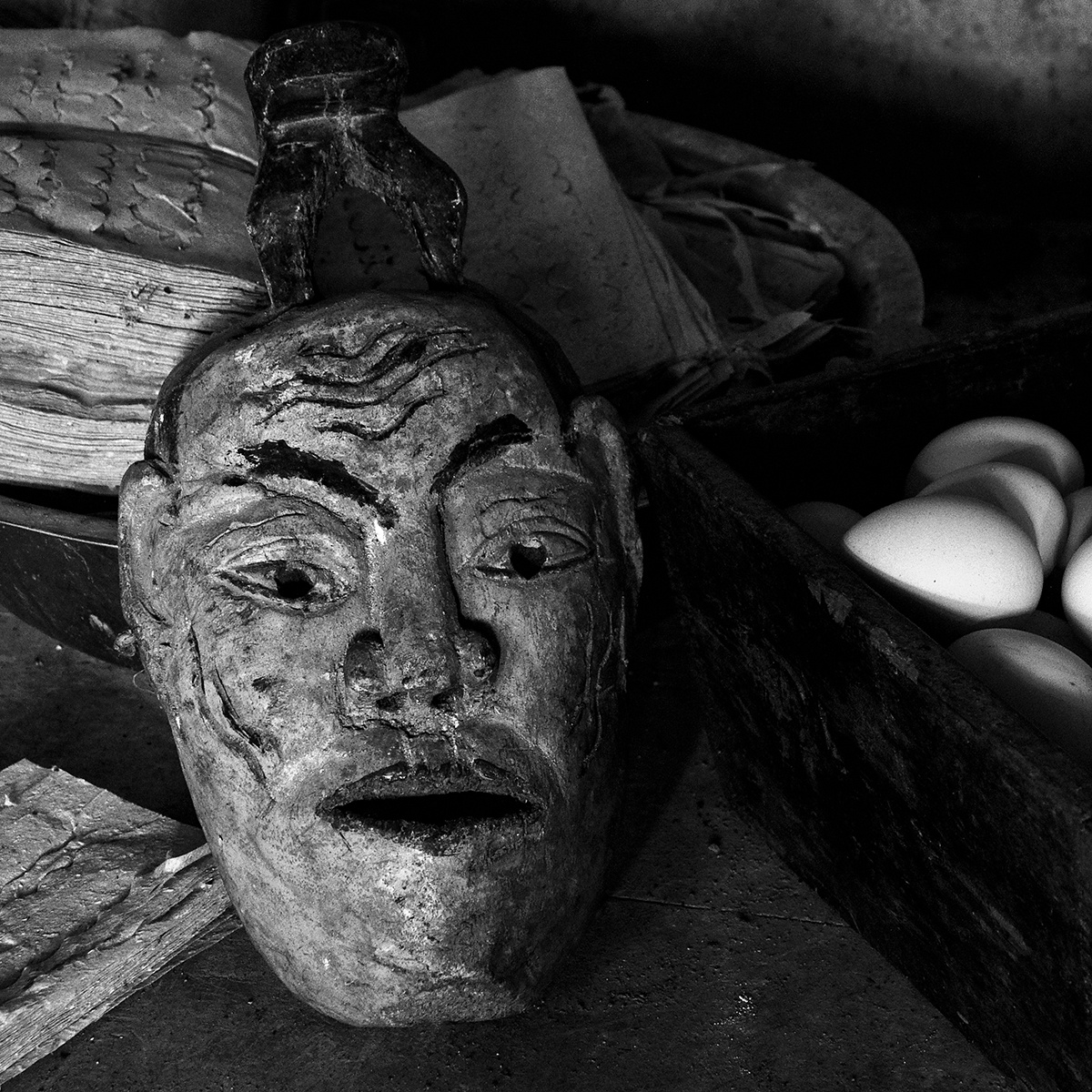 道真仡佬族傩戏面具