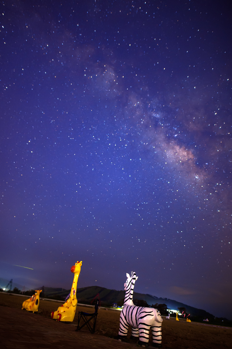 城市周边的星空