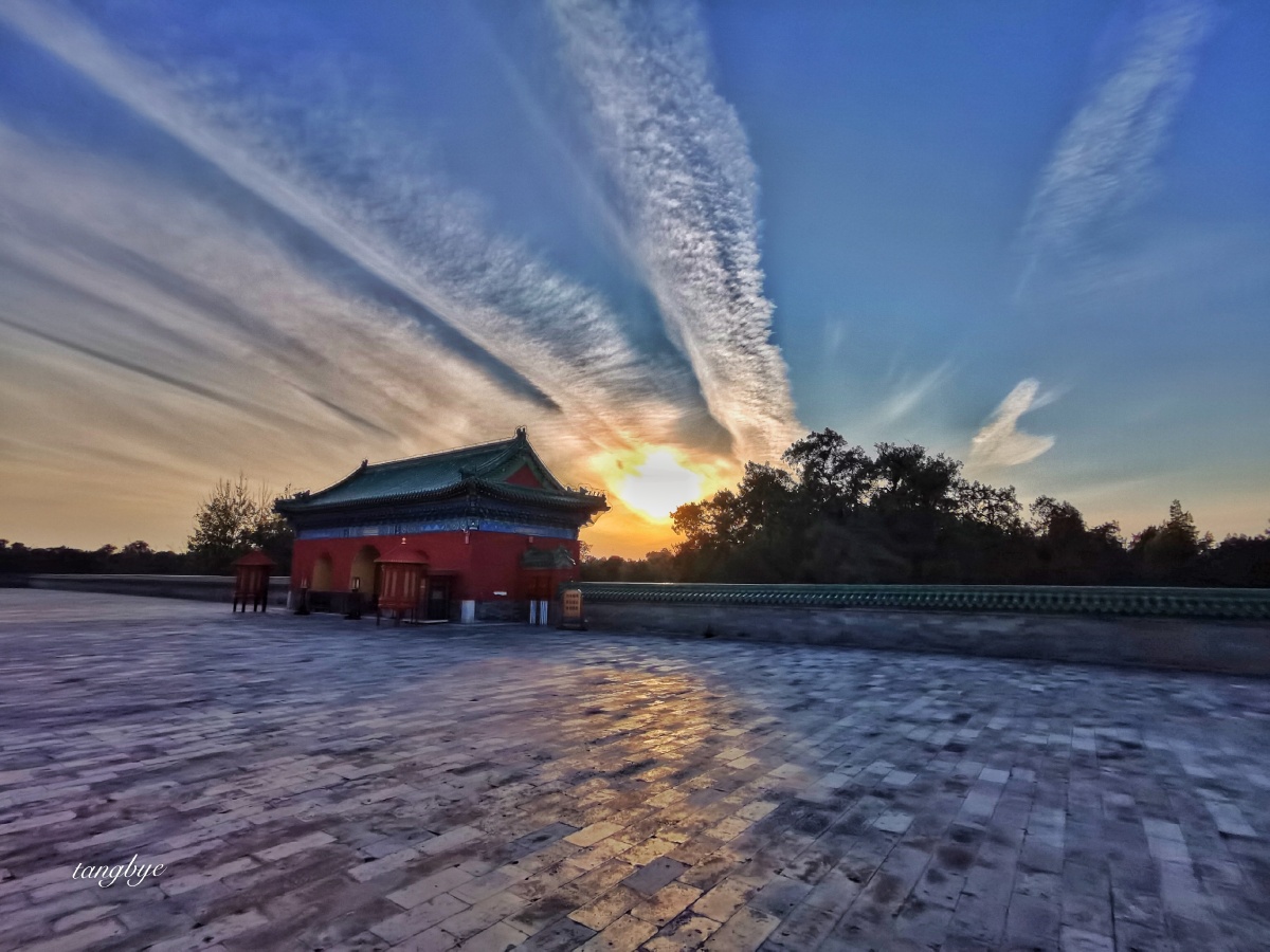 夕阳西下北京天坛景色秀美 - 唐八爷 - 图虫