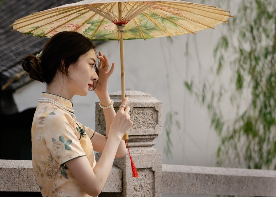 古镇旗袍模特小桃摄影xj