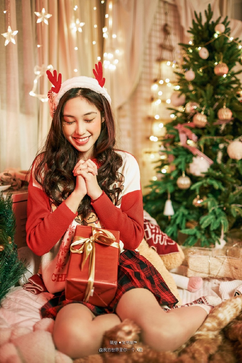 圣诞摄影朱劳斯模特丁丁